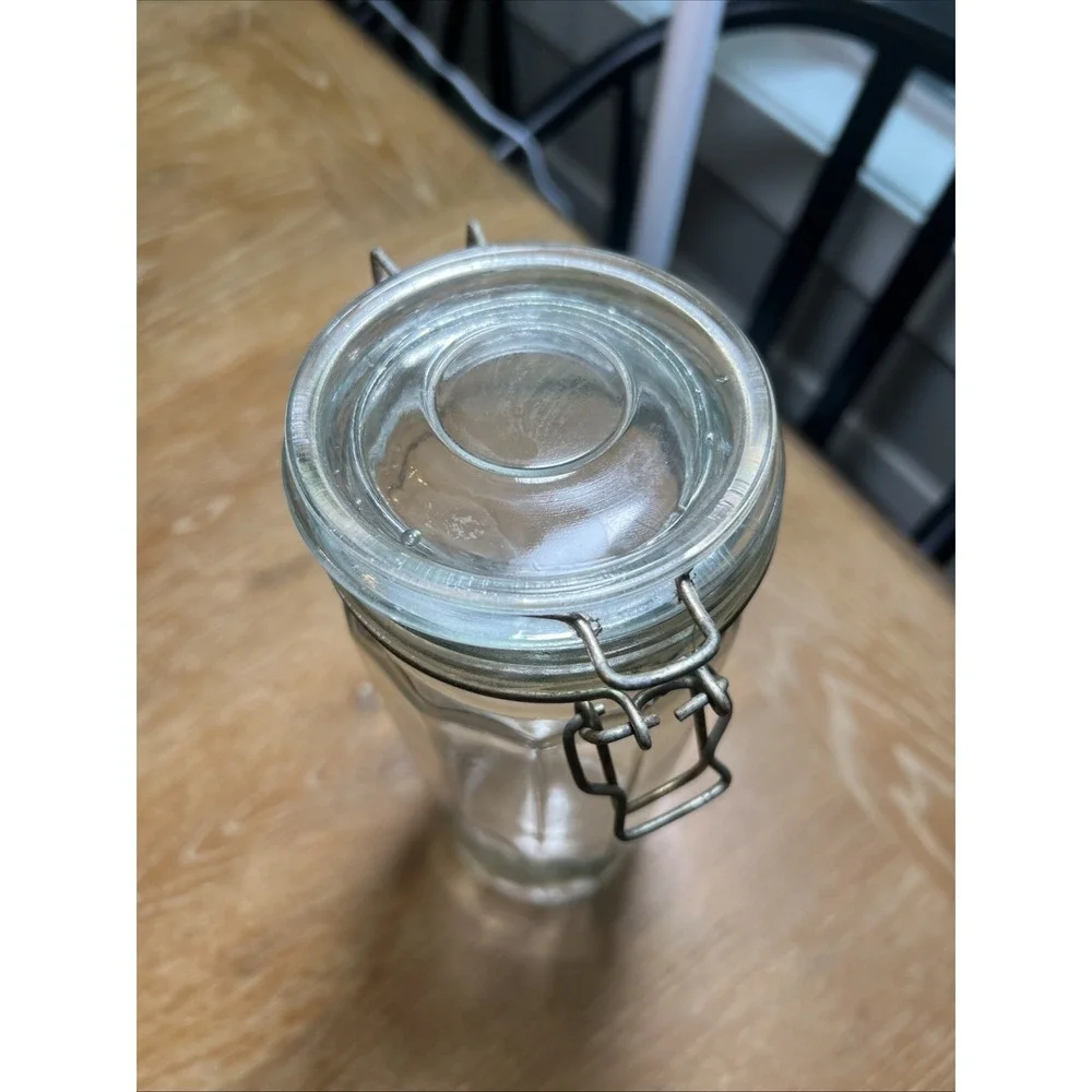 Vintage Clear Glass PANELED 13